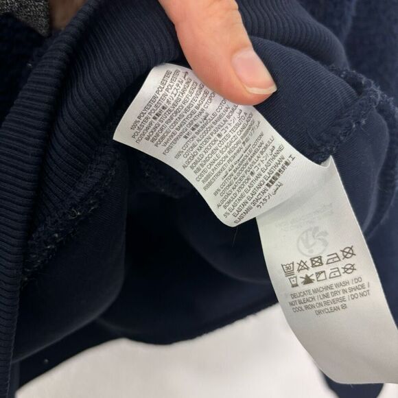 Boden Women's Navy Blue Teddy Zip Up Bomber Jacket Size Medium - Picture 6 of 7